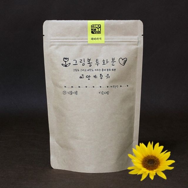그림봉투화분 해바라기 - 문구세트로 키우는 밝은 해바라기 식물