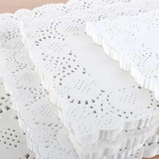 도일리페이퍼사각19x30cm100매 디저트받침 베이킹유산지