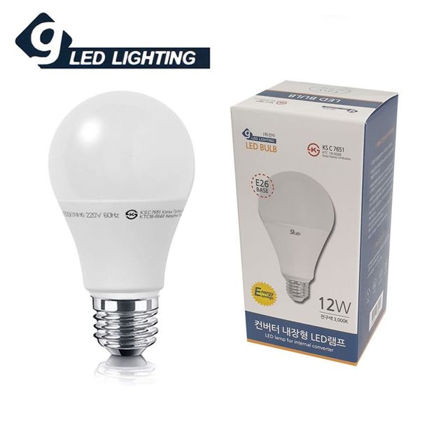 컨버터 건식12W 전구색 LED전구 내장형 긴수명 LED전