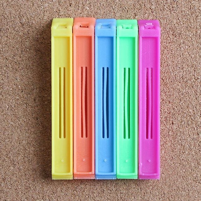 TBZ 주방소품 알뜰 봉지집게 5p-색상혼합 밀폐집게