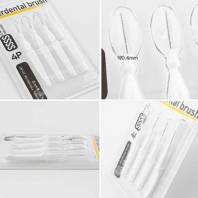 I타입 치간칫솔 0.4mm 휴대용치실 치석제거 치아관리 교정용치실 치간치실