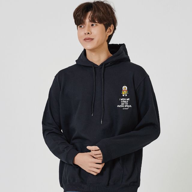 우주선 우주 맨투맨 후드티, SPACE 프린트
