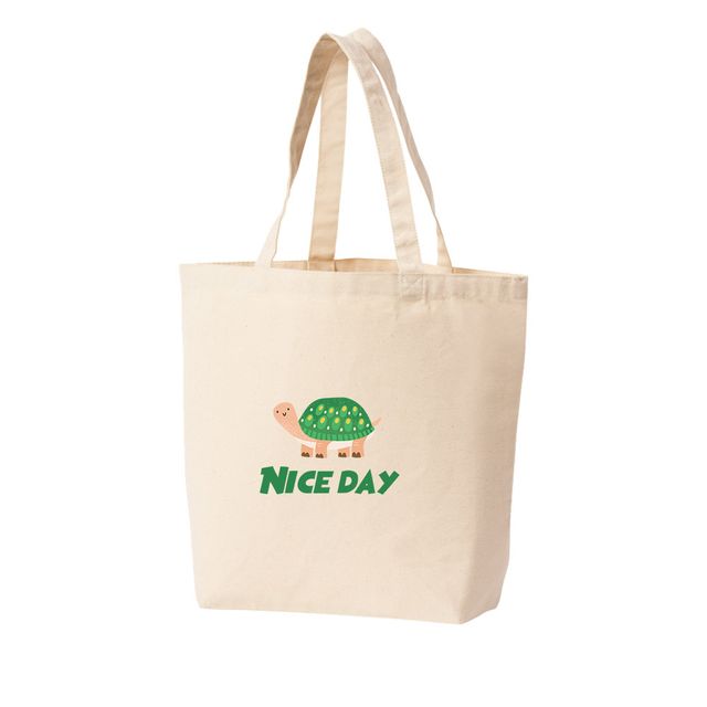 에코백 토트백 응원 인사 nice day 거북 터틀 다양한색상 전사이즈