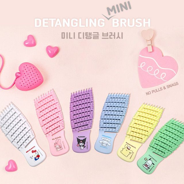 산리오 미니 디탱글 브러시 사무용품
