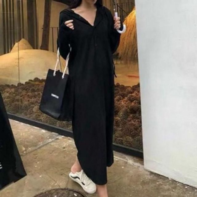 하객 봄 OPS 롱 쉬폰 셔츠원피스여성 여름 롱셔츠원피