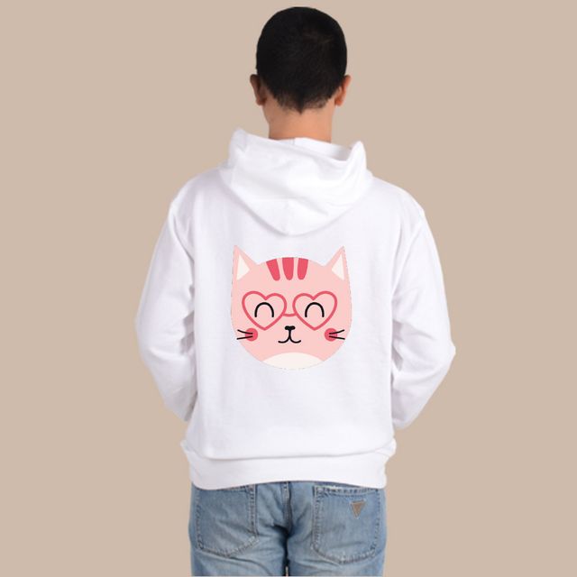 후드티 고양이 야옹이 표정 이모티콘 디자인 선택