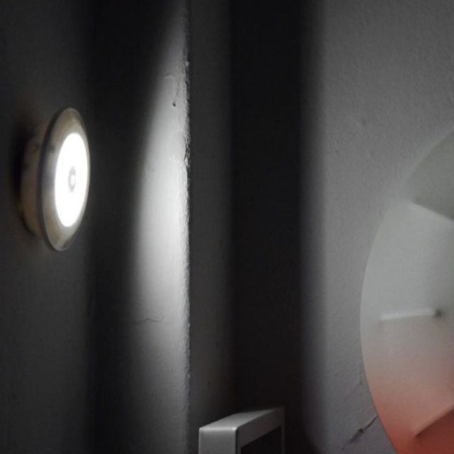 coms LED 라이트 3W 램프 3개 리모콘 세트 화이트 LED