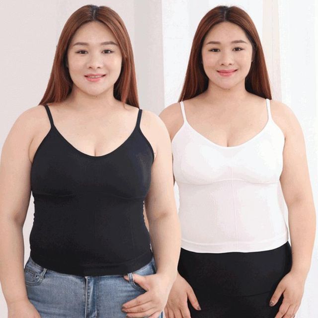 골지 브라탑 나시 세이 캡내장 언더웨어 큰사이즈