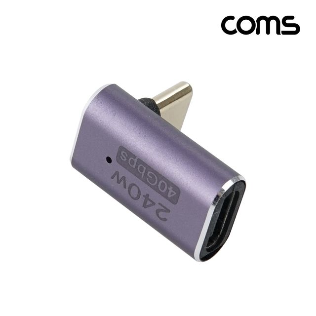 USB 4 0 Type C 꺾임 젠더 C to C타입 GEN3 240W 40Gb