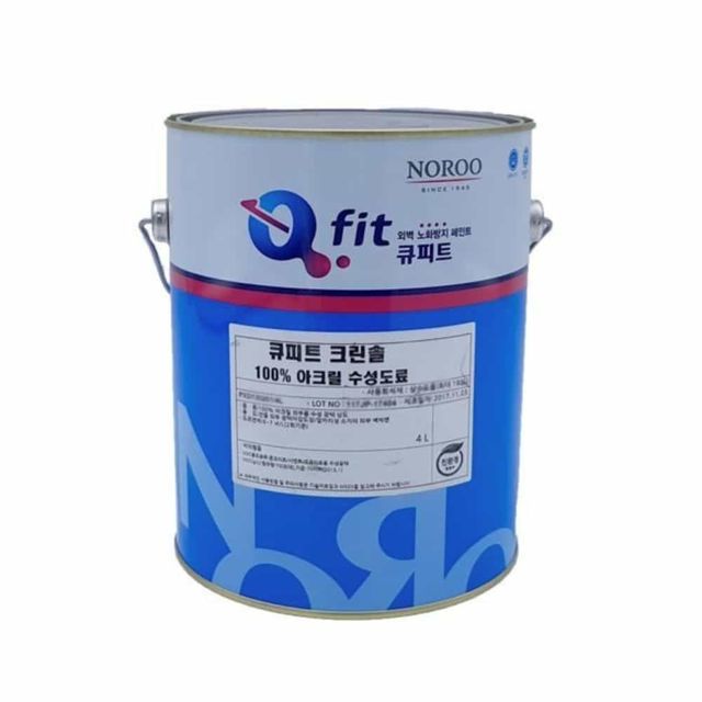 페인트도장 외부페인트 큐피트 크린솔 외부용 4L