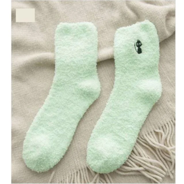 5색 1개 벌크/포장 고양이 수면 양말 따뜻한 포근한