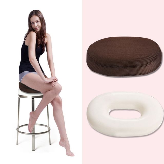 도넛방석 산모 엉덩이쿠션, 통풍 학생 의자 메모리폼