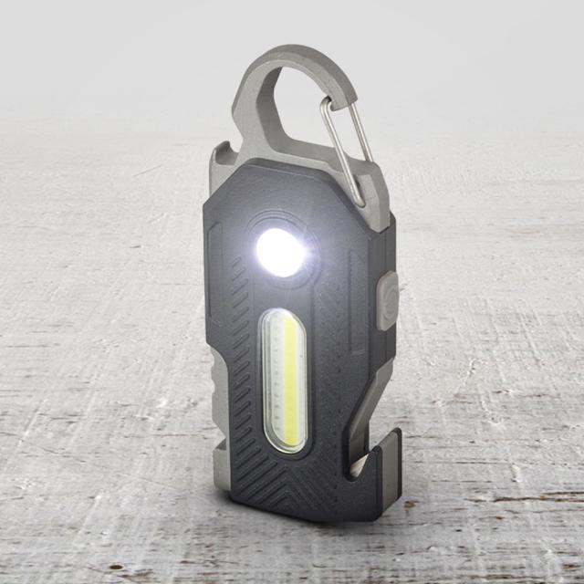 충전식 2IN1 COB LED 키체인 만능 미니라이트