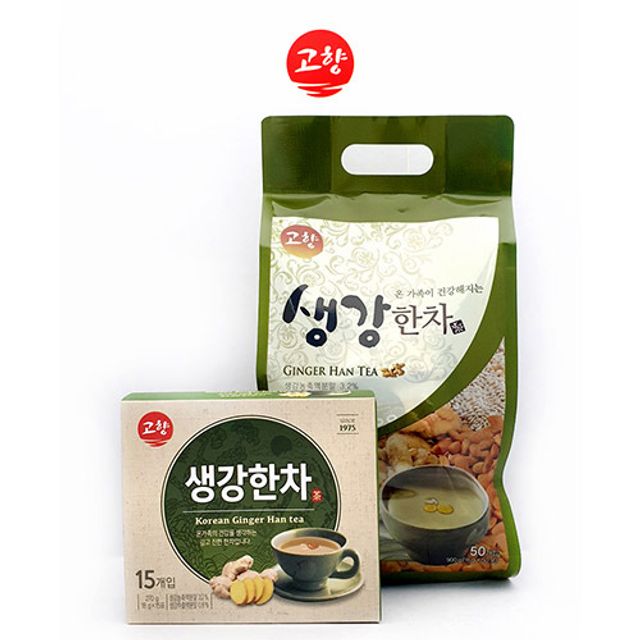 고향 전통차 생강한차 감 기뚝 생강티 50개입 따뜻한 겨울 차 추천