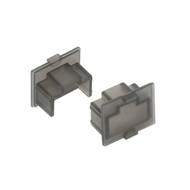 RJ 45 포트 미니 보호캡 블랙 100개