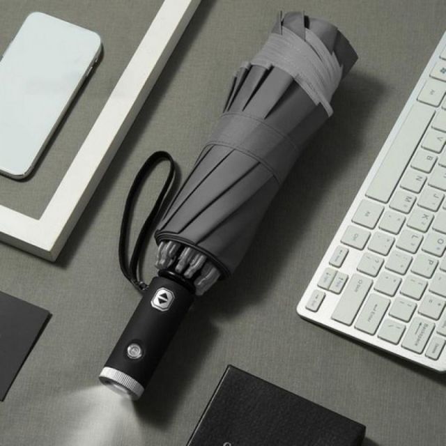 역방향 LED 라이트 우천용 비 내리는날 우산 방수 장마철
