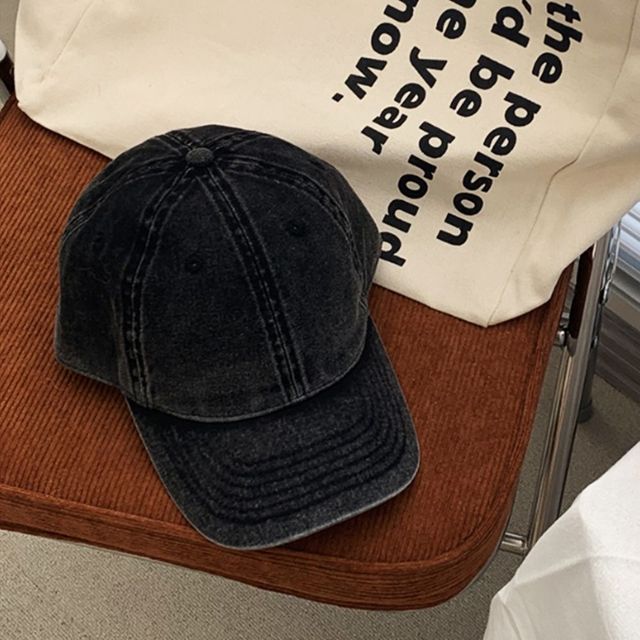 무지 볼캡 빈티지 모자 워싱 여자 데일리 캐주얼