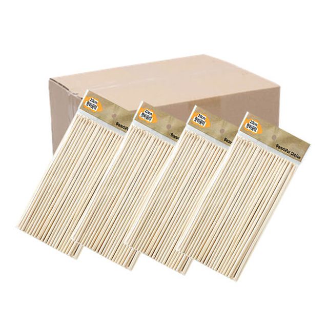 대나무 핫바꽂이 22cm 100개입 80P BOX 나무꼬지