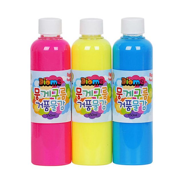 리필 A세트 거품물감 뭉게구름 미술놀이 3색 250ml x