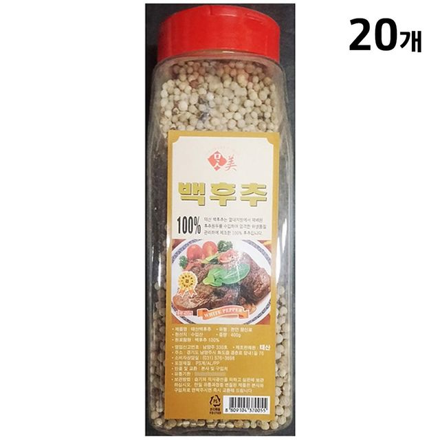 백후추(홀 태산 400g)X20
