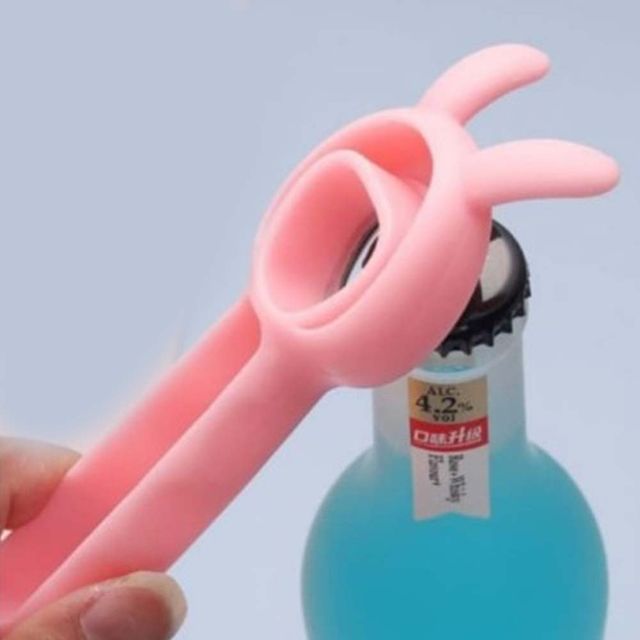 만능 병따개 캔 음료수 맥주 유리병 오프너 핑크