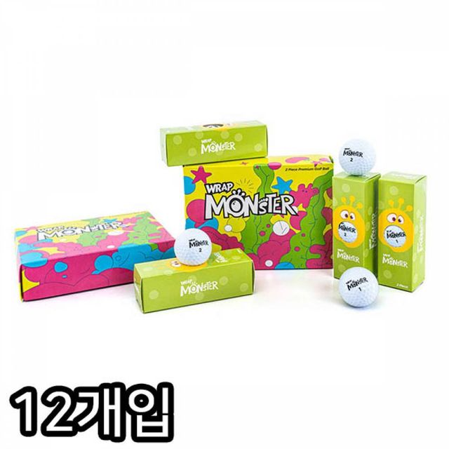 TBZ MY WRAP 몬스터 고반발 비거리 골프공 12개입