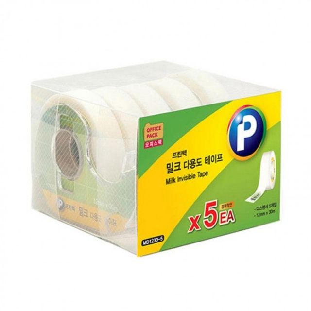 12x30 밀크테이프 5 MD1230 5EA 디스펜서 프린텍 크리