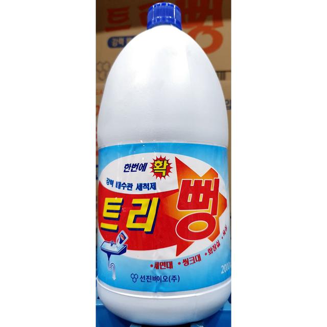 업소용 배수관 세척제 트리뻥 2L 6개입 강력 배수구 세정