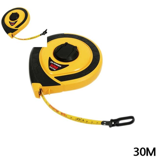 화이버줄자 15mm 30M 목공줄자 측정공구 롤줄자 측정도구