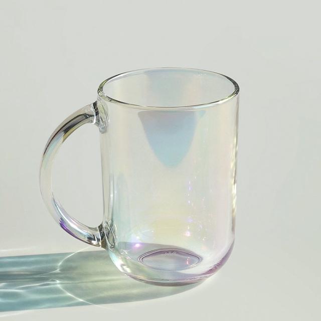 오로라 글라스 2P세트 내열유리 머그컵 320ml 2P