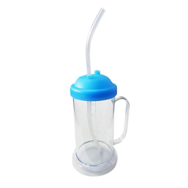 병원용 빨대컵 400ml - 환자 입원 요양원 물컵