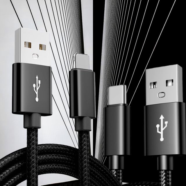 핸드폰 급속 충전 C타입 케이블 USB 데이터 전송선 2M