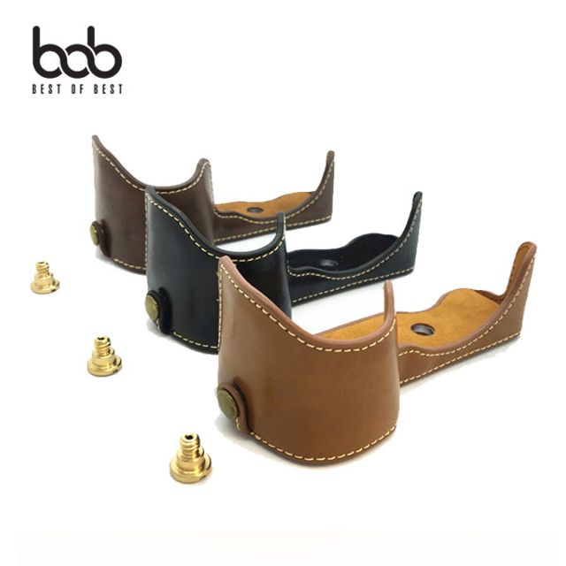 소니 A6400 가죽 속사 하프 케이스, bob