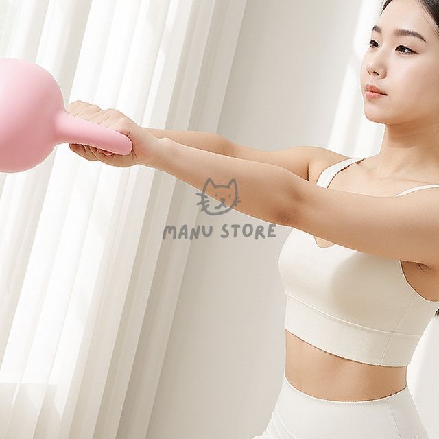 근력강화 아령운동 피트니스 케틀벨 6.8kg 핑크