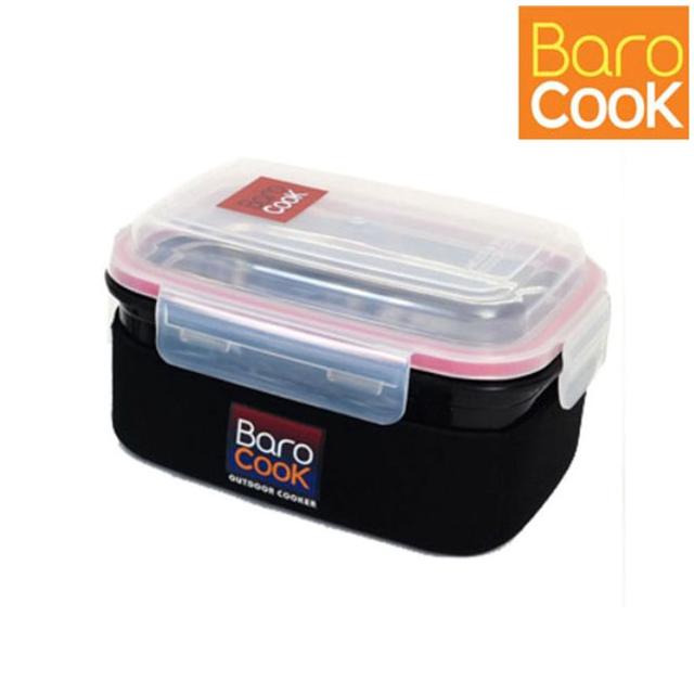 바로쿡 발열 도시락 850ml 야외 취사 보온 용기