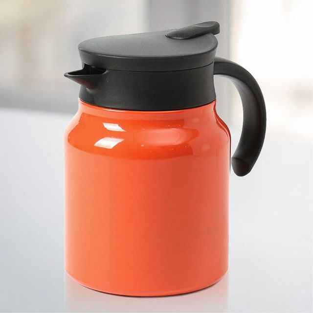 이중진공 보온보냉 주전자 900ml 오렌지