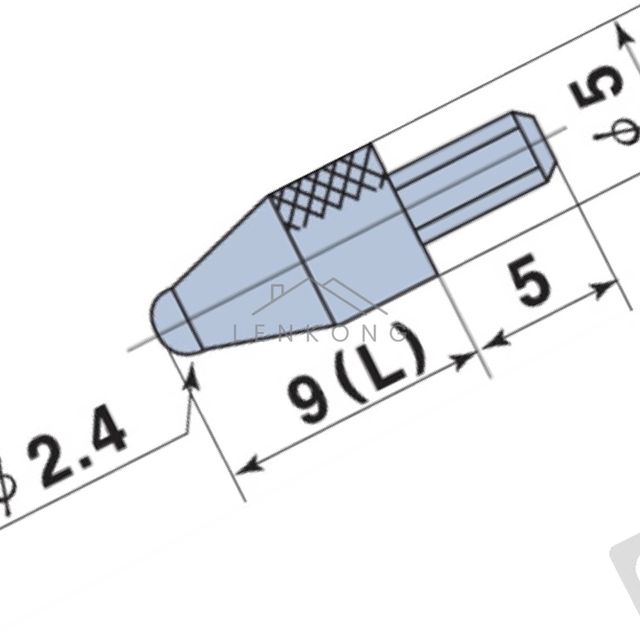 인디게이터바늘 다이알게이지 다이얼게이지 포인트스틸 2.4X12.5L/196B 1EA