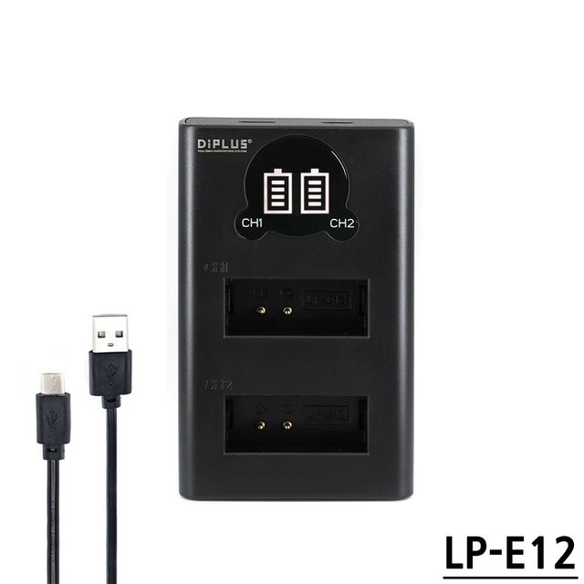 LP-E12 호환 LCD 듀얼 충전기 C타입5핀겸용