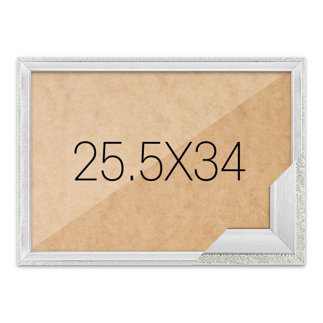 퍼즐액자 25.5x34 고급형 슬림 앤틱 퓨어실버