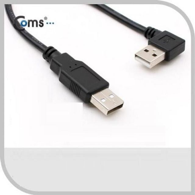 coms USB 케이블(Short AA형)30cm 꺾임 우향 90도