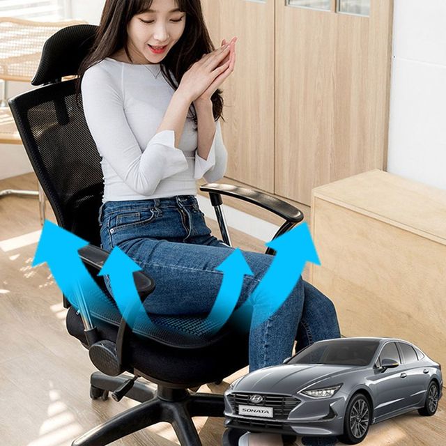 쏘나타DN8 여름용 호환 메쉬 쿨링방석 통풍