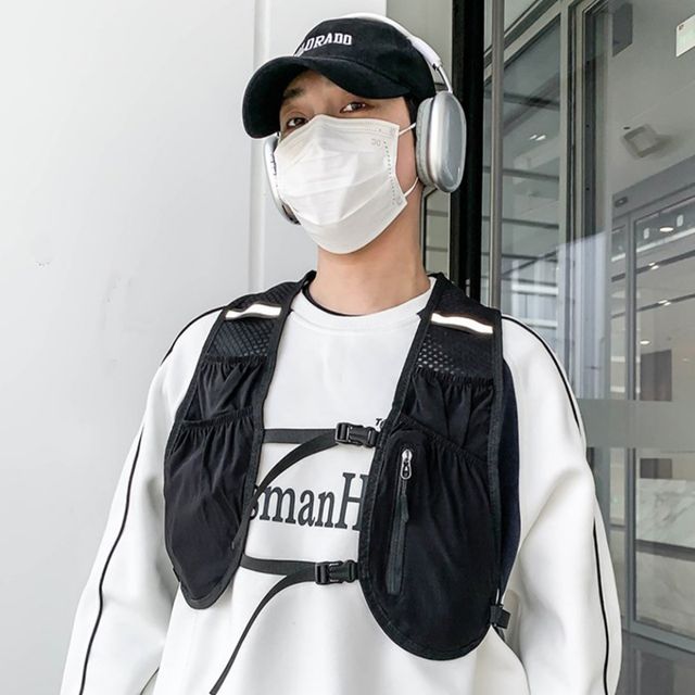 남녀공용 2컬러 가볍고 통기성 좋은 포켓 스포츠조끼