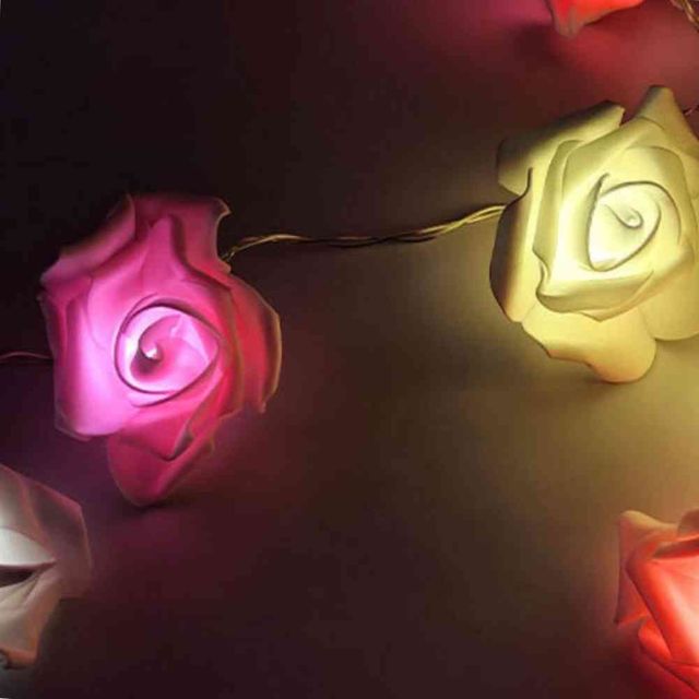LED 파우더 컬러 장미 조명 3m 캠핑줄조명 매장조명