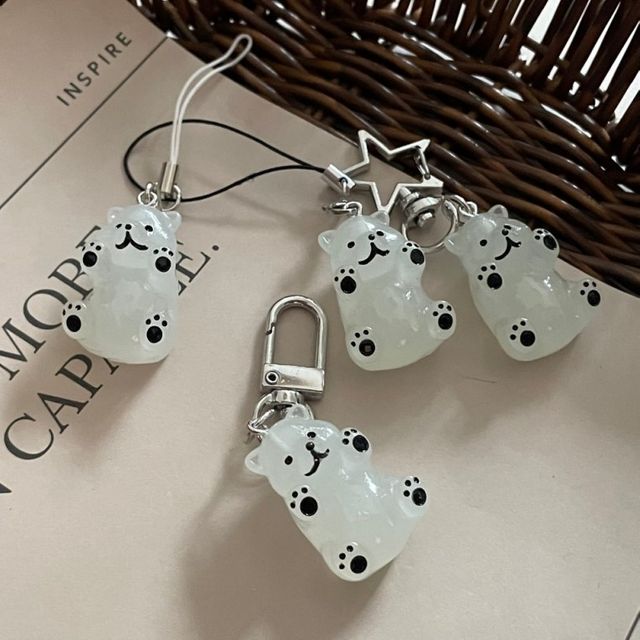 키링 열쇠고리 폰줄 소품샵 북극곰 동물 DIY