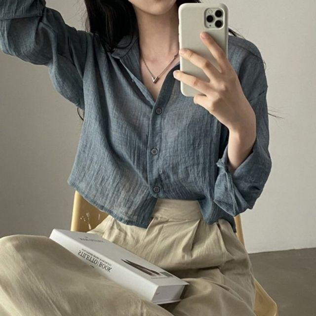 네추럴 국내생산 여름남방 남성가을셔츠