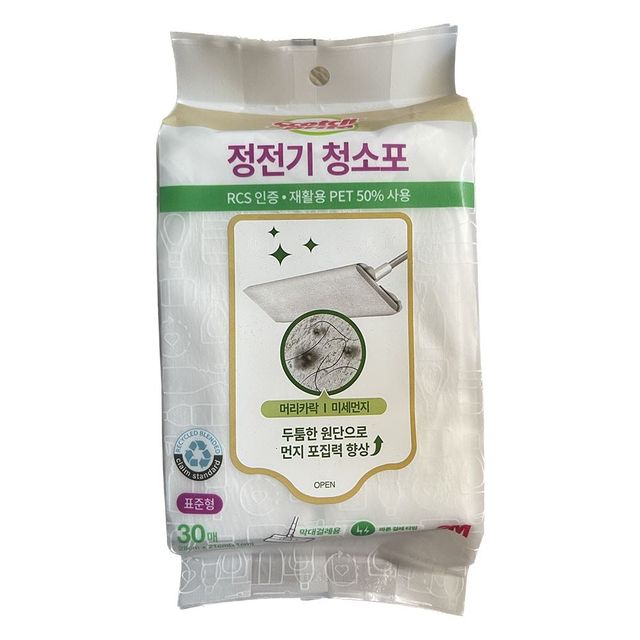 3M 30매 3M청소포정전기 정전기포 표준형 정전기청소포