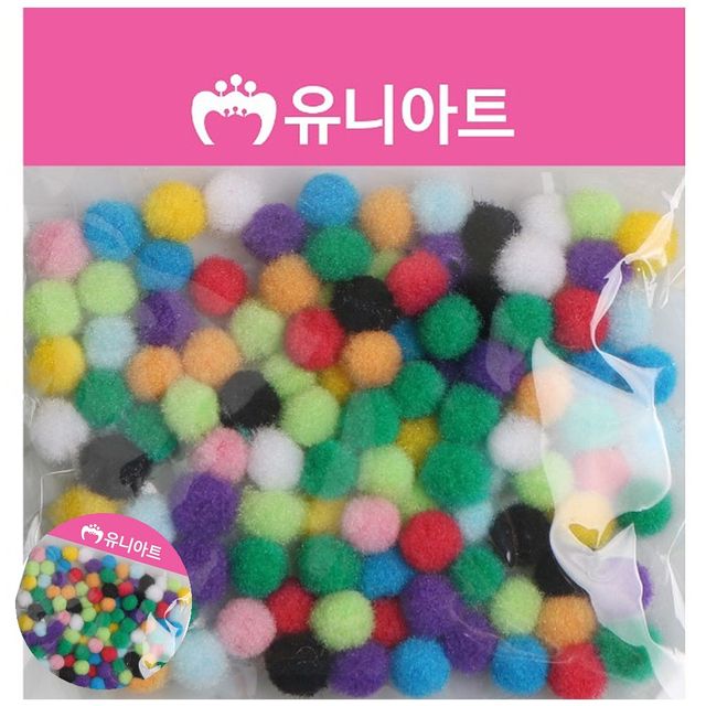 파스텔뿅뿅이 만들기솜 퐁퐁 10mm 혼합