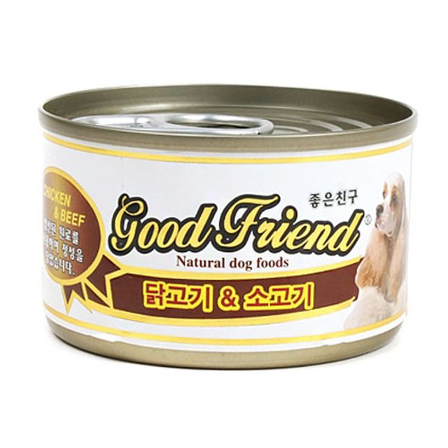 강아지 애견 간식 통조림 캔 닭고기 소고기 100g 24개