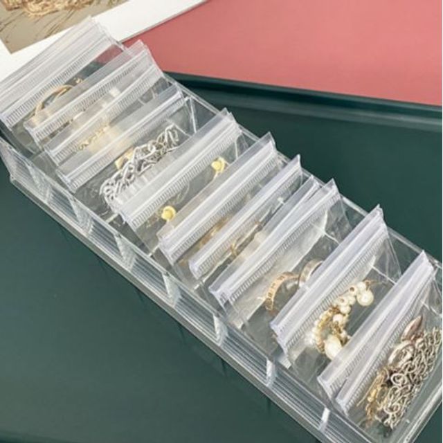 악세사리포장 투명 PVC 100P 악세사리 지퍼백