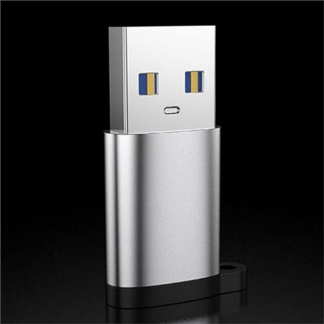 c 타입 usb 변환 젠더 c 타입 usb otg 젠더 고속 3.0 스마트폰 노트북 데이터 전송 충전 실버 어댑터